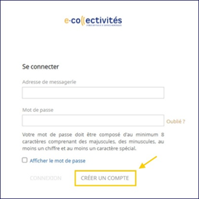 Création de compte